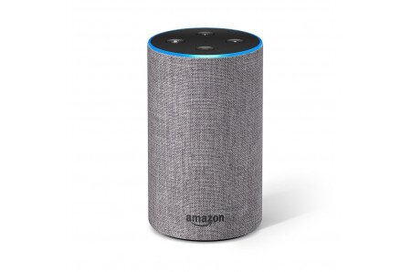 Echo (2nd Generation) Smart Speaker with Alexa - Heather Gray Fabric  for sale online