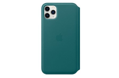 Apple Leather Folio for iPhone 11 Pro Max - Peacock