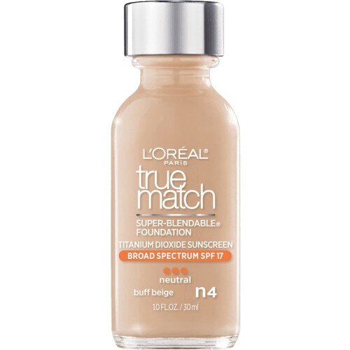 L'Oreal Paris True Match Super-Blendable Makeup Original Foundation - N4 Buff Beige (Neutral)