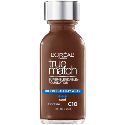 L'Oreal Paris True Match Super-Blendable Makeup Original Foundation - C10 Espresso (Cool)