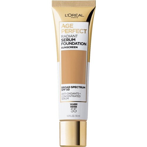 L'Oreal Paris Age Perfect Radiant Serum Foundation with SPF 50 - Warm Beige