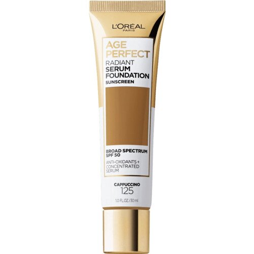 L'Oreal Paris Age Perfect Radiant Serum Foundation with SPF 50 - Cappuccino