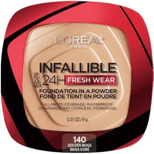 L'Oreal Paris Up to 24H Fresh Wear in a Powder, Matte Finish - Golden Beige