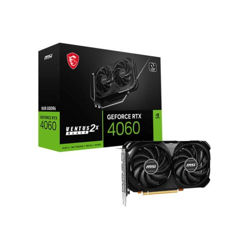 MSI GeForce RTX 4060 VENTUS 2X BLACK 8G Graphics Card
