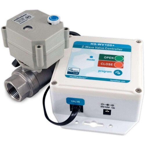 HomeSeer HS-WV100+ Z-Wave Plus Motorized Water Valve - 1"