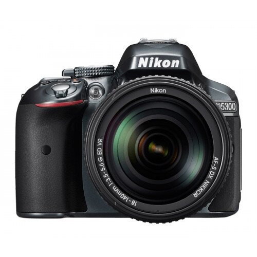 Nikon D5300 Digital SLR Camera - Grey - 18-55mm VR II Lens Kit