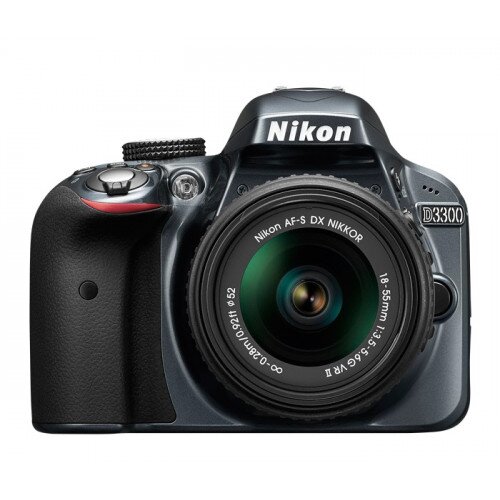 Nikon D3300 Digital SLR Camera - Grey - 18-55mm VR Lens Kit