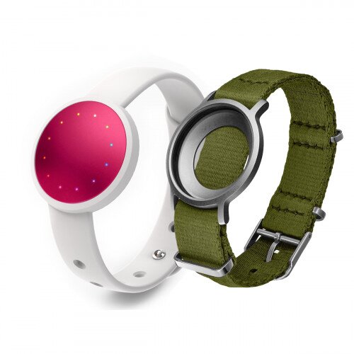 Misfit Shine 2 + NATO Strap Bundle - Spruce - Pink