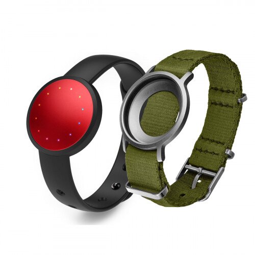 Misfit Shine 2 + NATO Strap Bundle - Spruce - Red