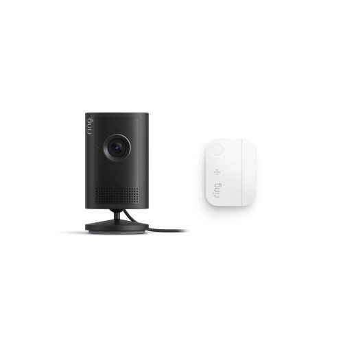 Ring Indoor Cam Plus Plug-in + Window and Door Sensors - Black