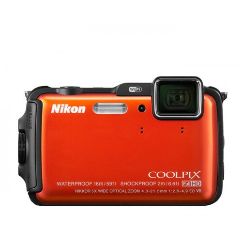 Nikon COOLPIX AW120 Compact Digital Camera - Orange