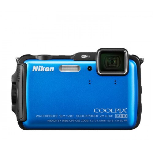 Nikon COOLPIX AW120 Compact Digital Camera - Blue