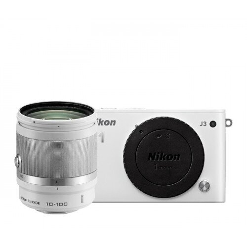 Nikon 1 J3 Camera - White - All-In-One Lens Kit
