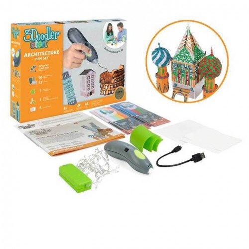 3Doodler Start Architecture 3D Printing Pen Set - Grey Pen