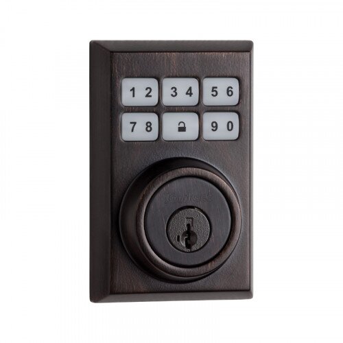 Kwikset Contemporary SmartCode Electronic Deadbolt - Venetian Bronze