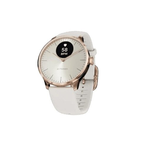 Withings ScanWatch Light Daily Health Hybrid Smartwatch - Sand & Rose Gold