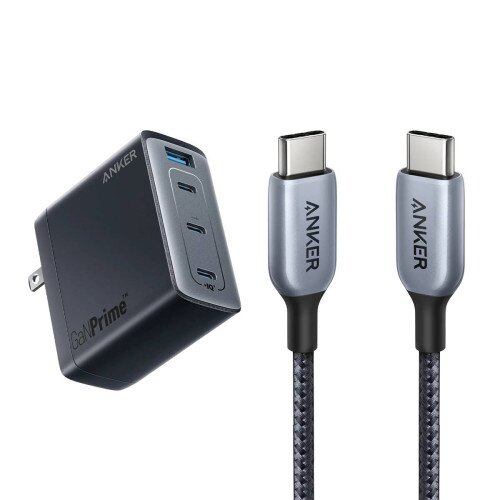 Anker 747 Charger (GaNPrime 150W) and 765 USB-C to USB-C Cable (240W Nylon)