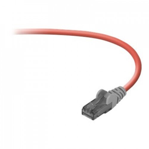 Belkin CAT6 Snagless Crossover Patch Cable - Red - 3.0 - Feet