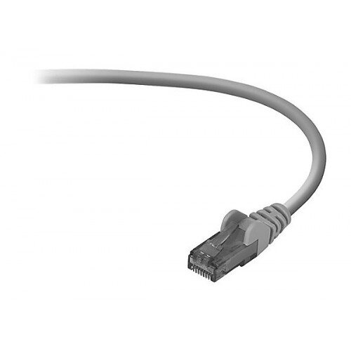 Belkin CAT6 Snagless Crossover Patch Cable - Gray - 3.0 - Feet
