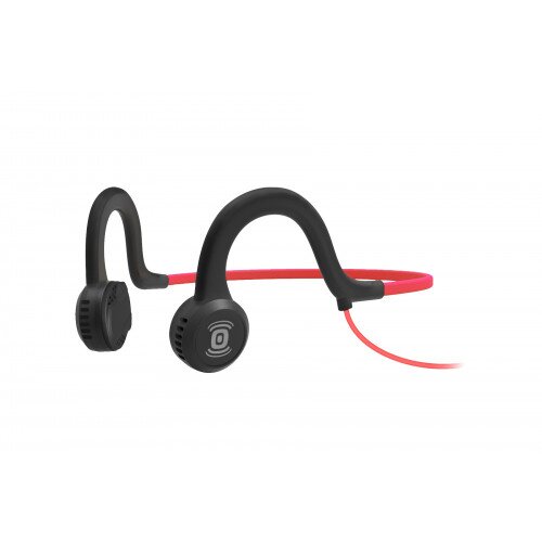 AfterShokz Sportz Titanium Wired Bone Conduction Headphones - Lava (Red)