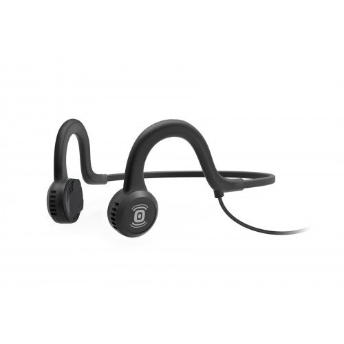 AfterShokz Sportz Titanium Wired Bone Conduction Headphones - Onyx (Black)