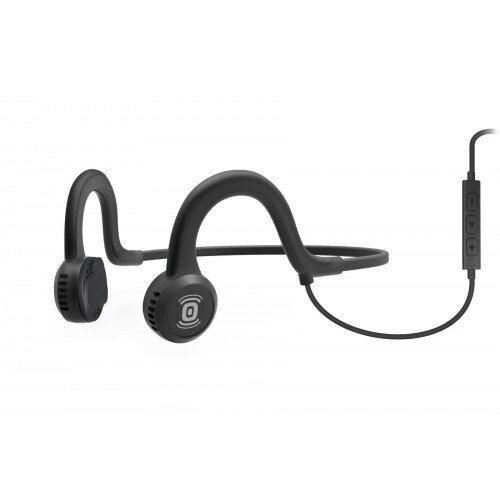 AfterShokz Sportz Titanium With Mic Wired Bone Conduction Headphones - Onyx (Black)