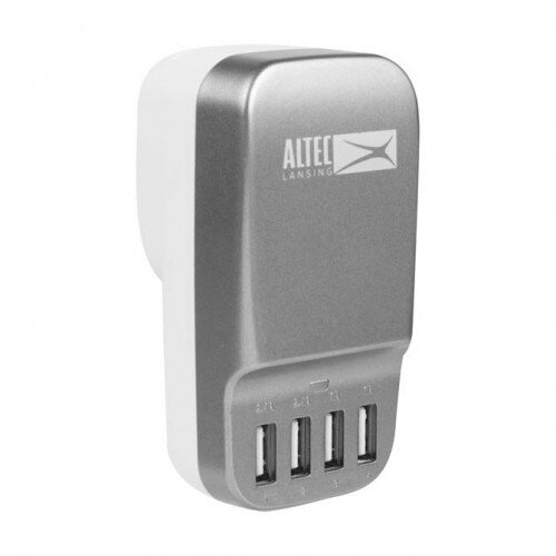 Altec Lansing 4-Port USB Wall Charger - Black