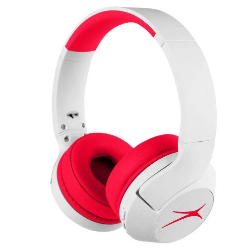 Altec Lansing Kid Safe 2-in-1 ANC Headphones - Whiteout Classic Red