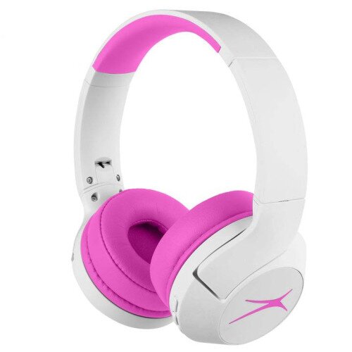 Altec Lansing Kid Safe 2-in-1 ANC Headphones - Whiteout Pop Pink