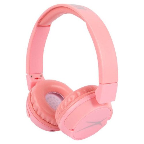 Altec Lansing Kid Safe 2-In-1 Bluetooth and Wired Headphones - Bubblegum Pink