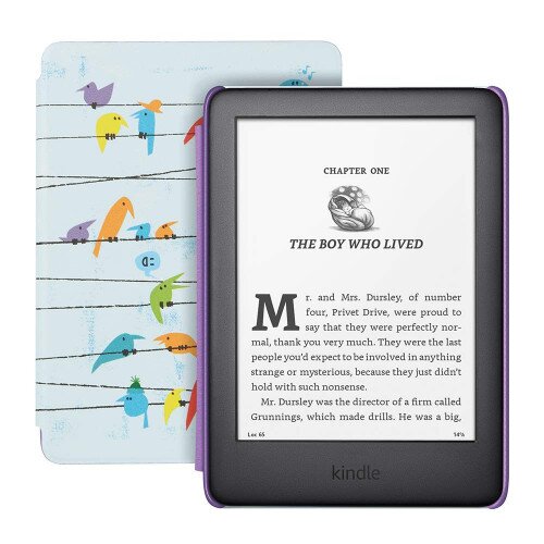 Amazon All-new Kindle 10th Generation Kids Edition Includes Access to Thousands of Books - Rainbow Birds Cover