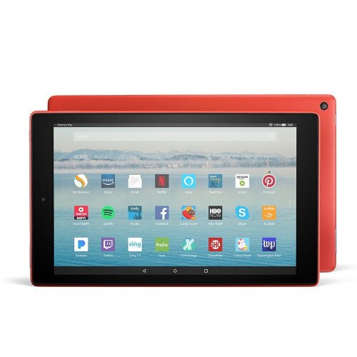 Amazon Fire HD 10 Tablet with Alexa Hands-Free10.1" 1080p Full HD Display - Punch Red - 64GB