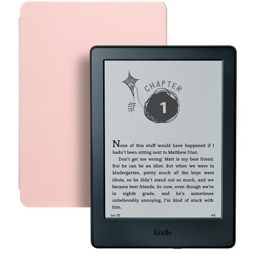 Amazon Kindle for Kids Bundle with the latest Kindle E-reader - Pink
