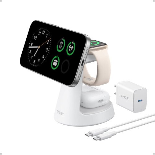Anker MagGo Wireless Charging Station (3-in-1, Dock Stand)