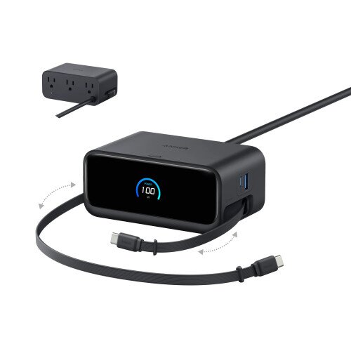 Anker Nano Charging Station (7-in-1, 100W) - Black