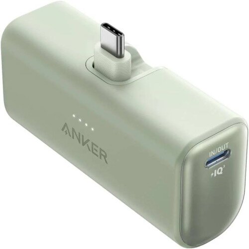 Anker Nano Power Bank (22.5W, Built-In USB-C Connector) - Sprout Green