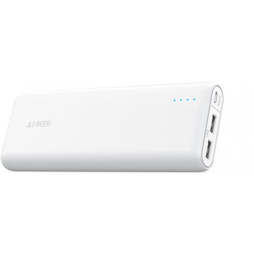 Anker PowerCore 15600mAh Power Bank For iPhone iPad & Samsung - White