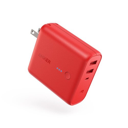Anker PowerCore Fusion 5000mAh Wall Charger - Red