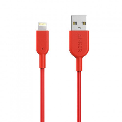 Anker PowerLine II 3ft Lightning Cable - Red