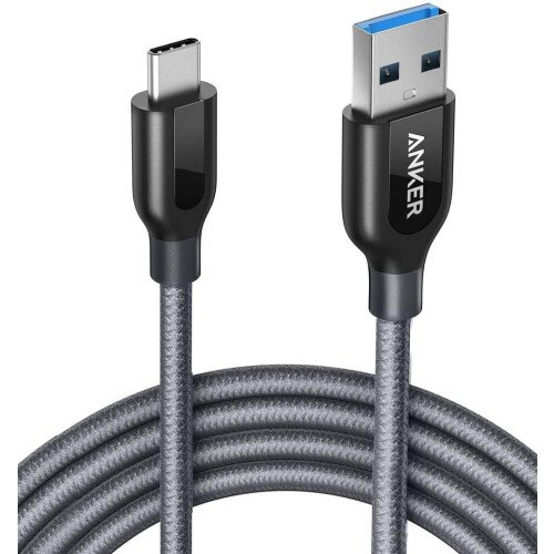 Anker Powerline+ USB C to USB 3.0 Cable - 6ft - Grey