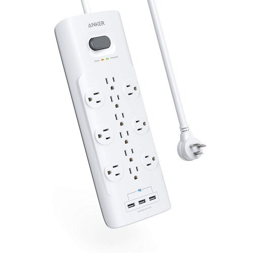 Anker PowerPort Power Strip 12 Outlets & 3 USB Ports