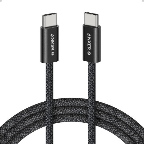 Anker Zolo USB C to USB C 240W Braided Fast Charging Cable - 6ft - Black