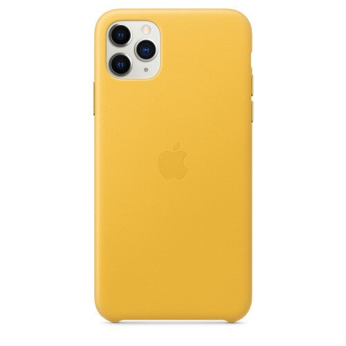 Apple iPhone 11 Pro Max Leather Case - Meyer Lemon