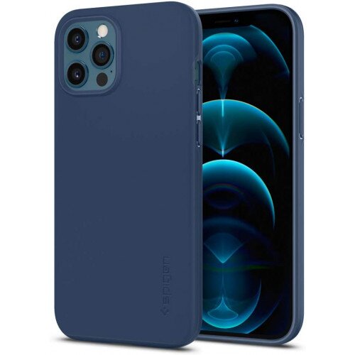 Spigen iPhone 12 Pro Max Case Thin Fit - Deep Blue