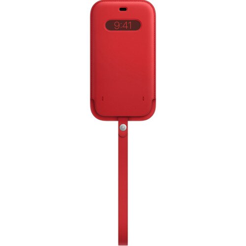 Apple iPhone 12 Pro Max Leather Sleeve with MagSafe - Product Red