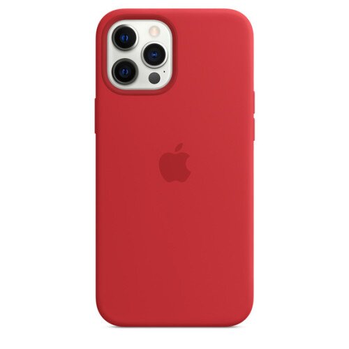 Apple iPhone 12 Pro Max Silicone Case with MagSafe - Product Red