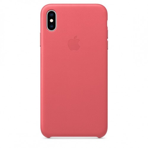 Apple iPhone XS Max Leather Case - Peony Pink