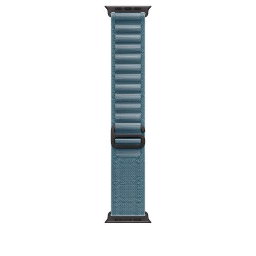 Apple Watch 49mm Alpine Loop - Medium - Black Titanium Finish - Light Blue