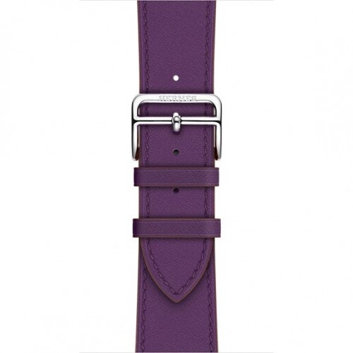 Apple Watch Hermes Leather Single Tour Band - 38mm - Anemone Swift