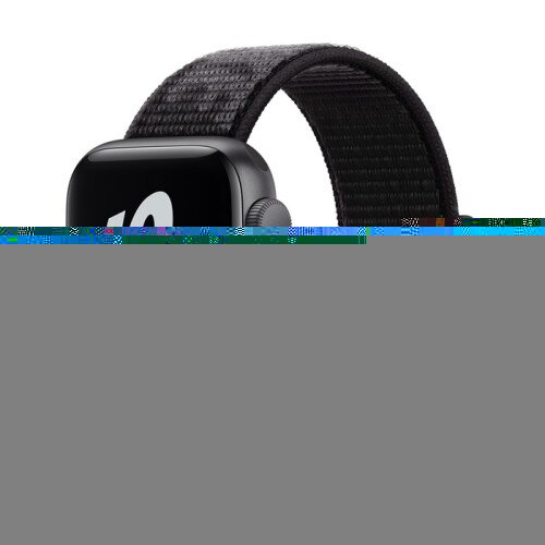 Apple Watch Nike SE Space Gray Aluminum Case with Nike Sport Loop - Black - 40mm